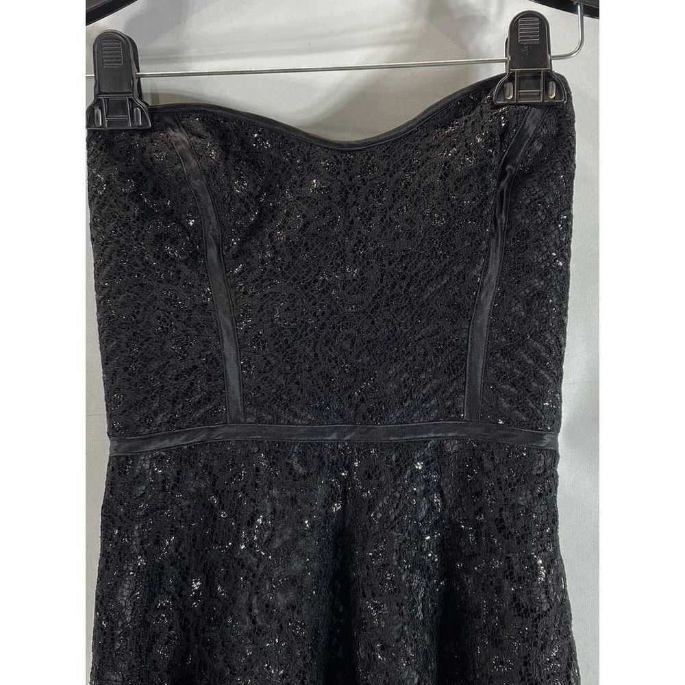 PARKER Women's Black Lace Strapless Fit & Flare M… - image 5
