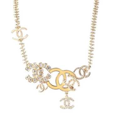 Chanel Chanel Gold Tone CC Necklace with Round & … - image 1