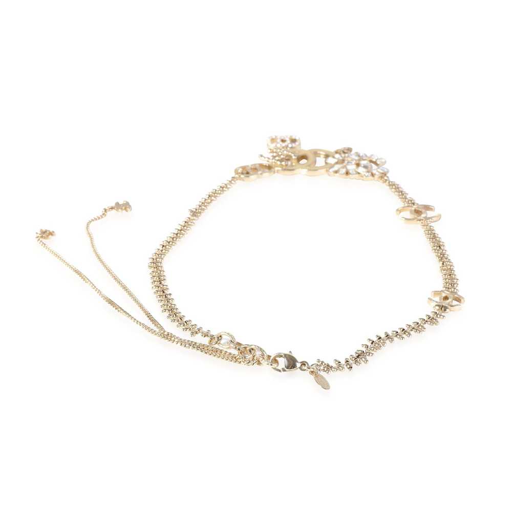 Chanel Chanel Gold Tone CC Necklace with Round & … - image 3