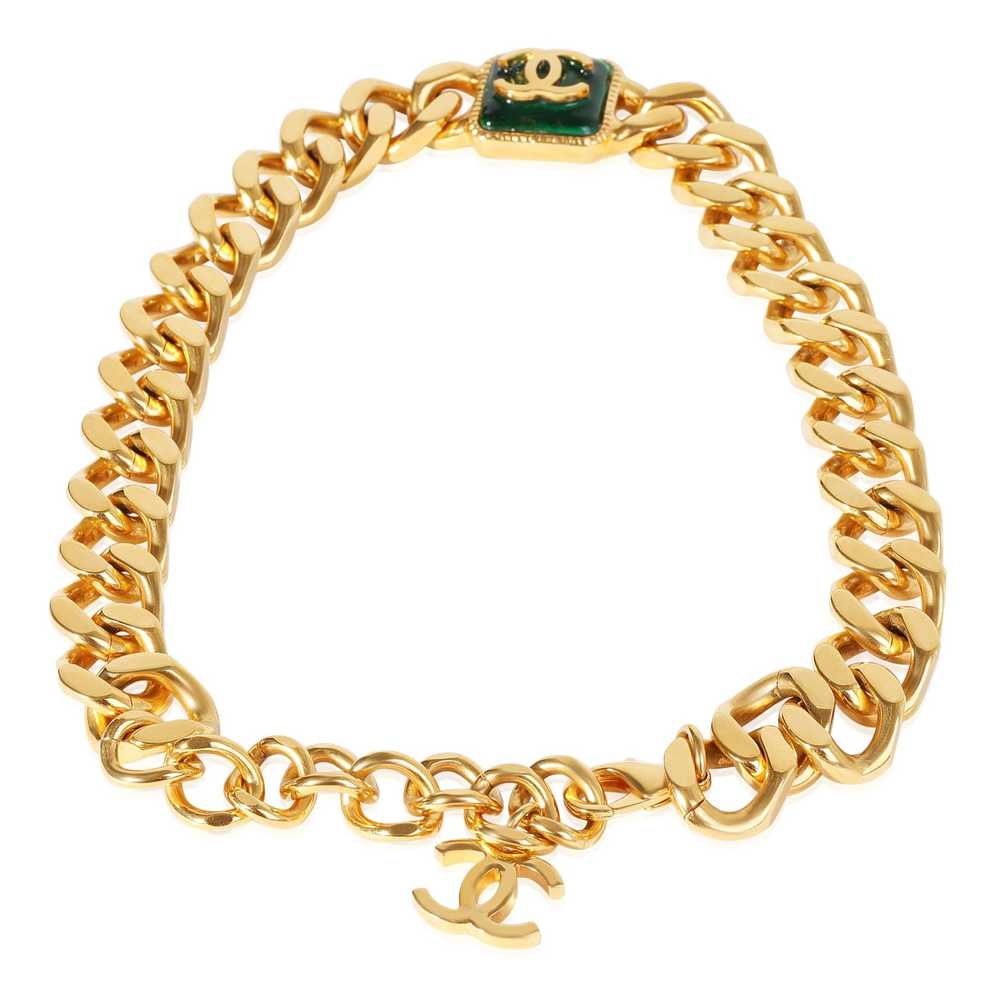 Chanel Chanel 2020 Resin CC Curb Link Choker Gold… - image 2