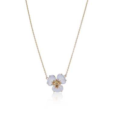 Chanel Vianna Brasil Chalcedony Diamond Flower Nec