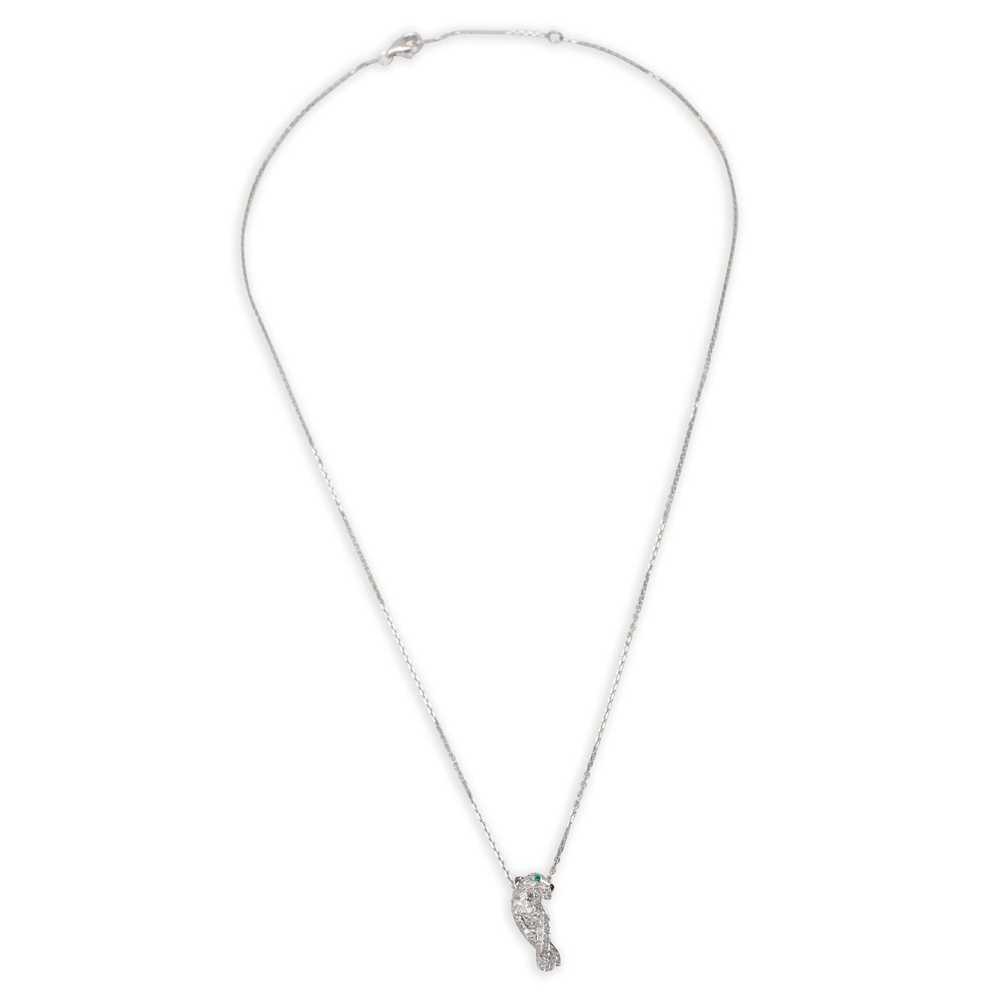 Cartier Cartier Panthere Diamond Pendant in 18K W… - image 2