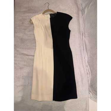 ILGWU women’s cream and black dress size 6 women’… - image 1