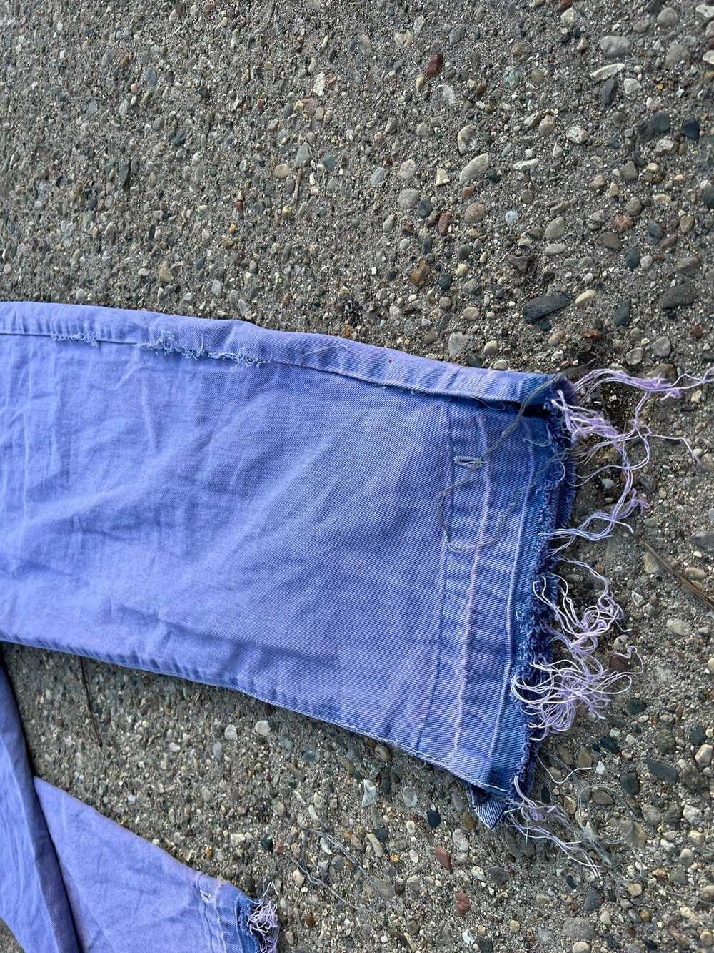 Streetwear × Vintage Super Distressed Baggy jeans… - image 2