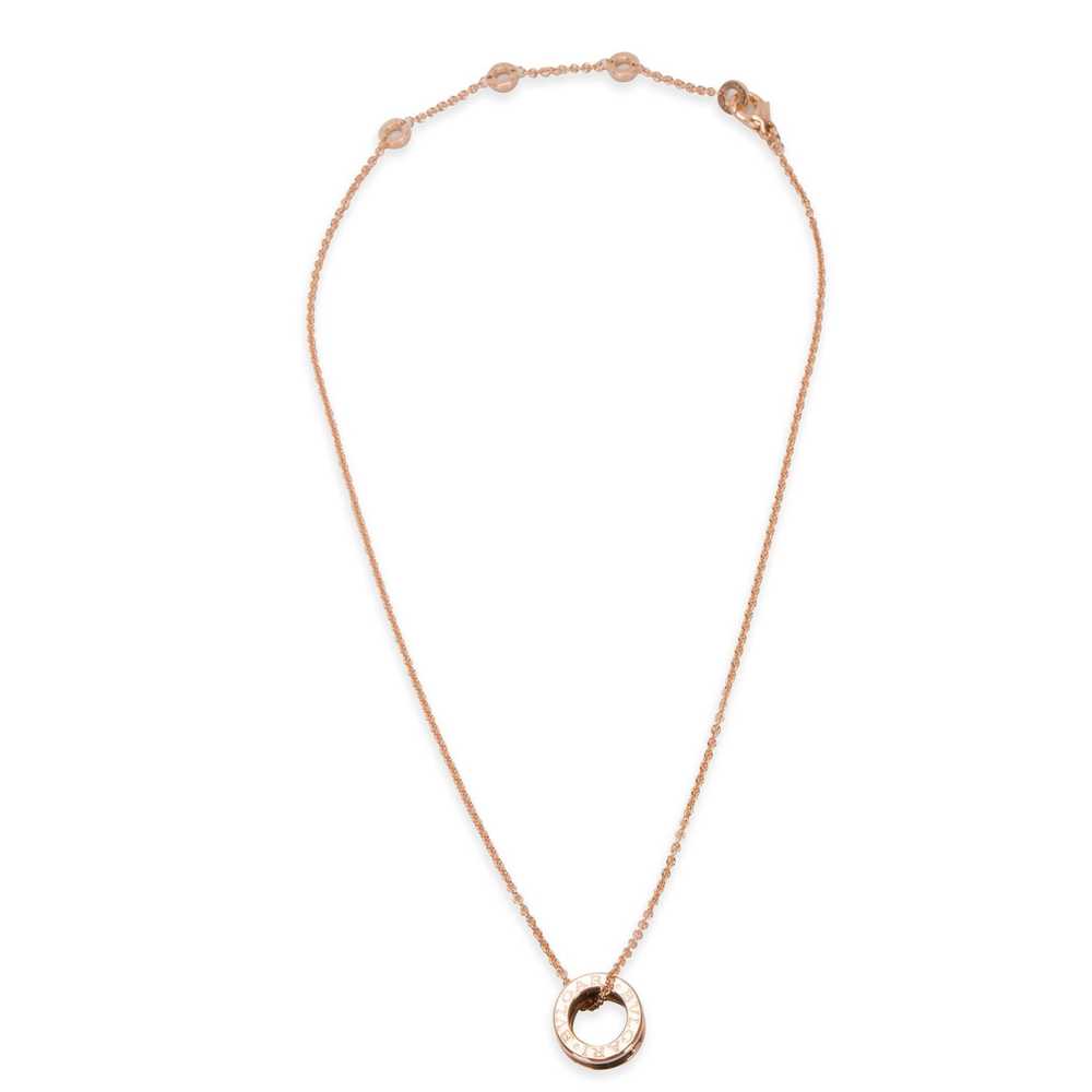 Bvlgari Bvlgari Zero B One Pendant in 18K Rose Go… - image 2