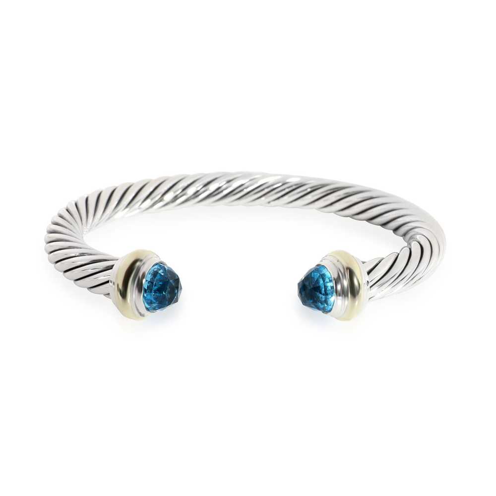 David Yurman David Yurman Cable Bangle with Blue … - image 1