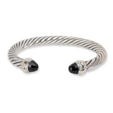 David Yurman David Yurman Black Onyx Cable Bangle… - image 1