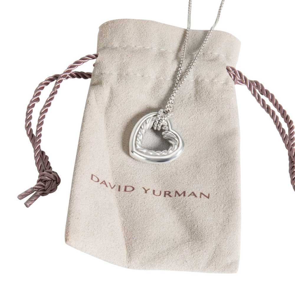 David Yurman David Yurman Cable Heart Pendant in … - image 4