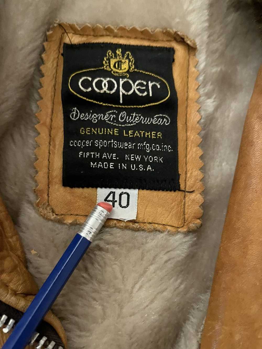 Cooper × Vintage Vintage copper leather aviator s… - image 3