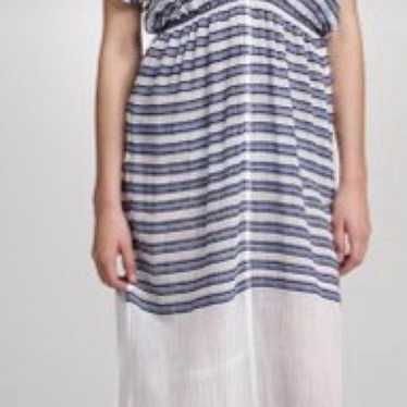 Lemlem Leila Hand Woven Long V-Neck Dress - Size … - image 1