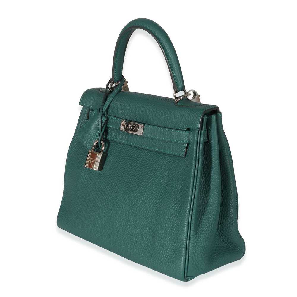 Hermes Hermès Malachite Togo Retourne Kelly 25 PHW - image 2