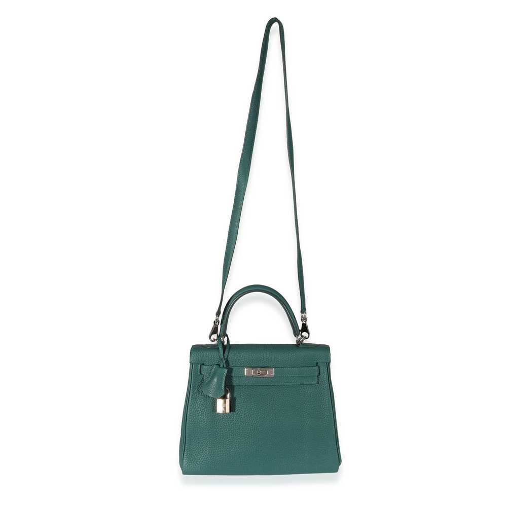 Hermes Hermès Malachite Togo Retourne Kelly 25 PHW - image 3