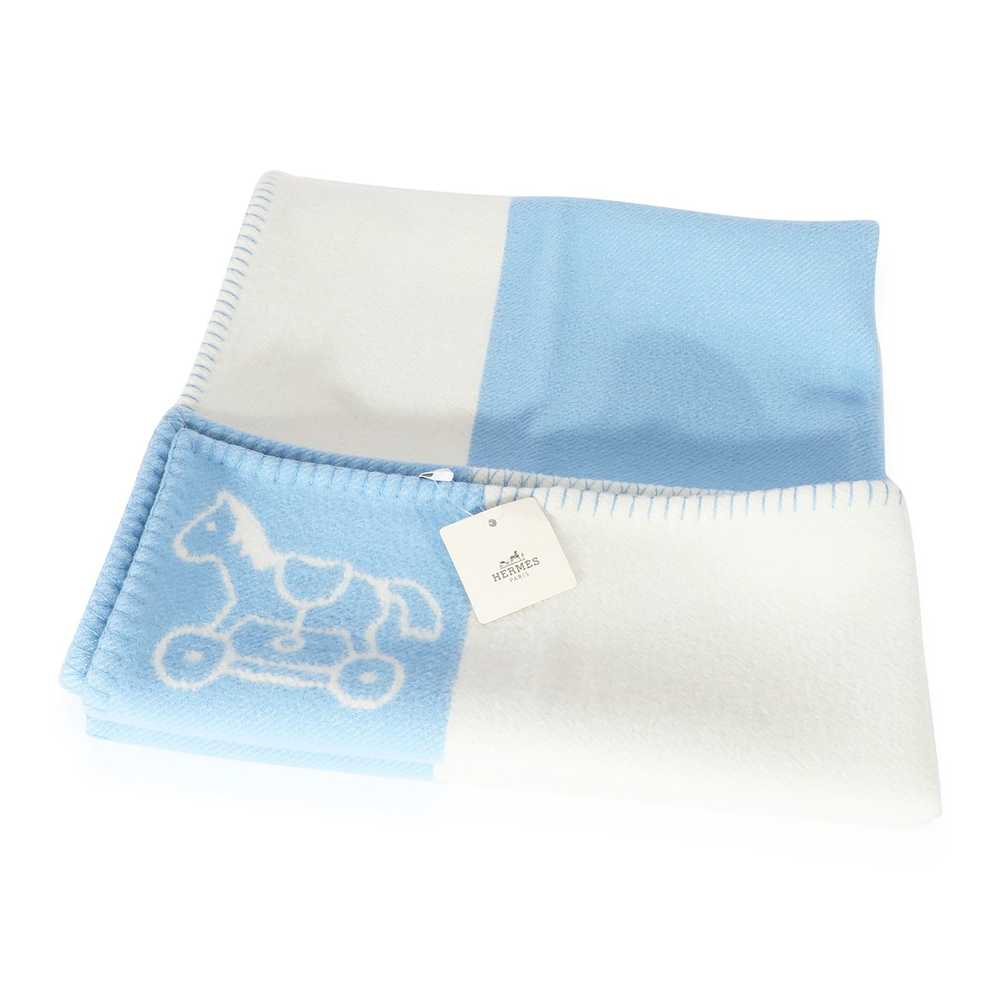 Hermes Hermès Bleu Glacier Wool Adada Avalon Baby… - image 1