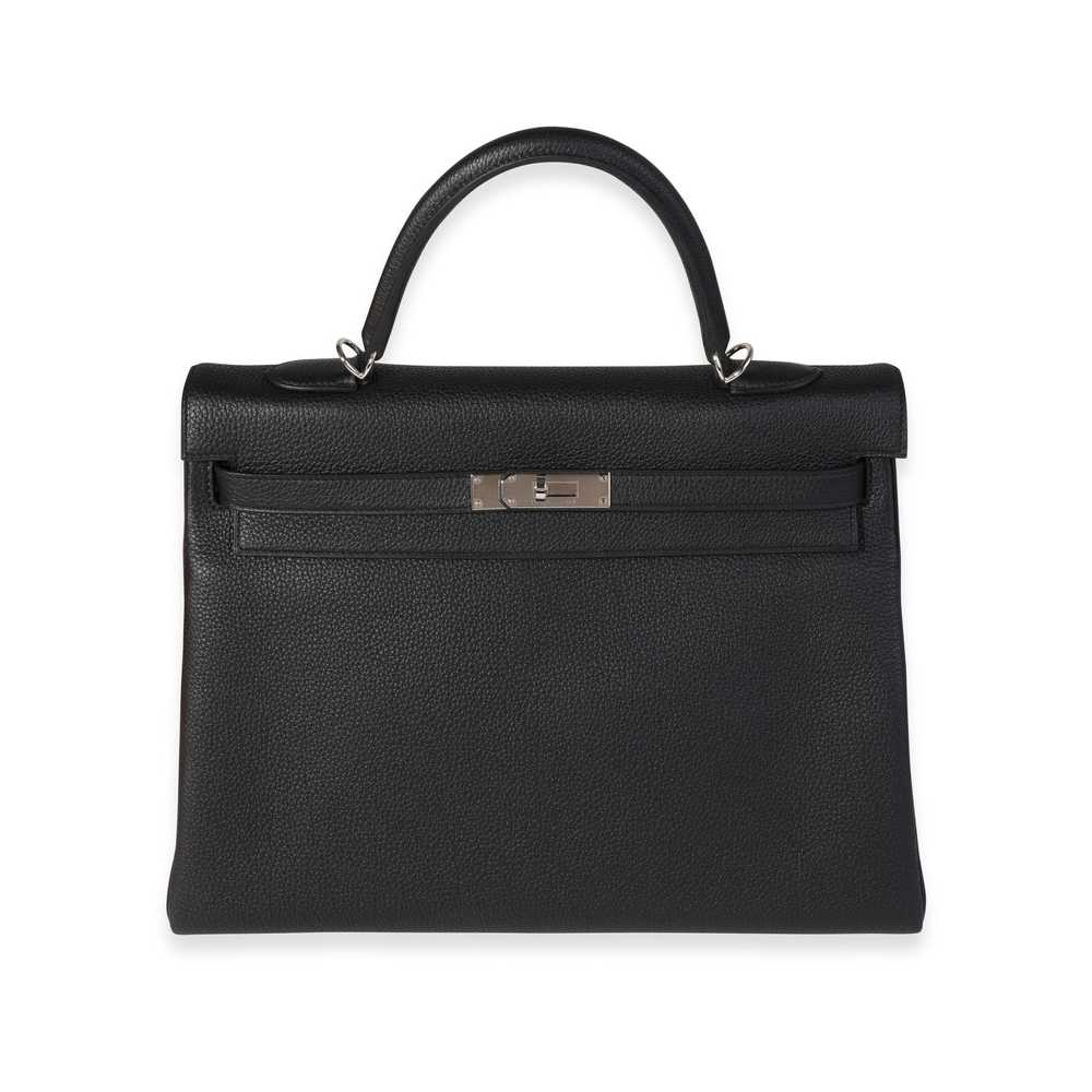 Hermes Hermès Noir Togo Retourne Kelly 35 PHW - image 1