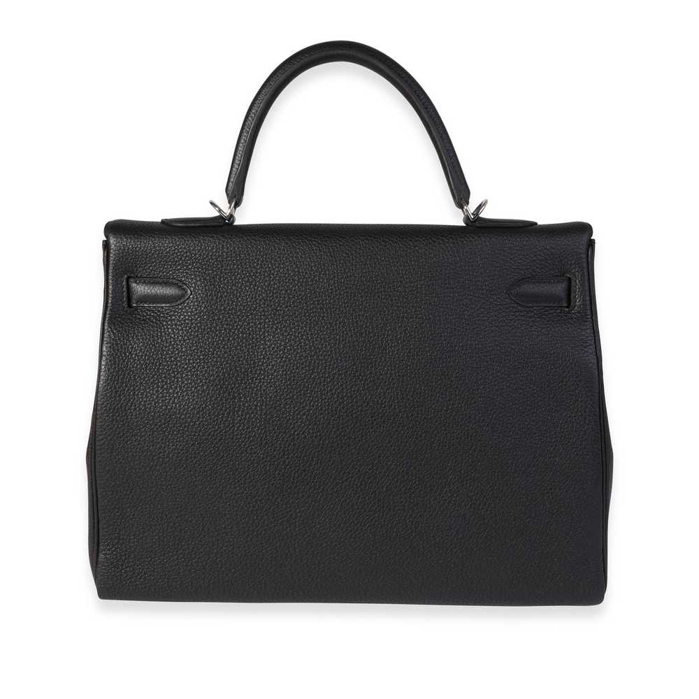 Hermes Hermès Noir Togo Retourne Kelly 35 PHW - image 3