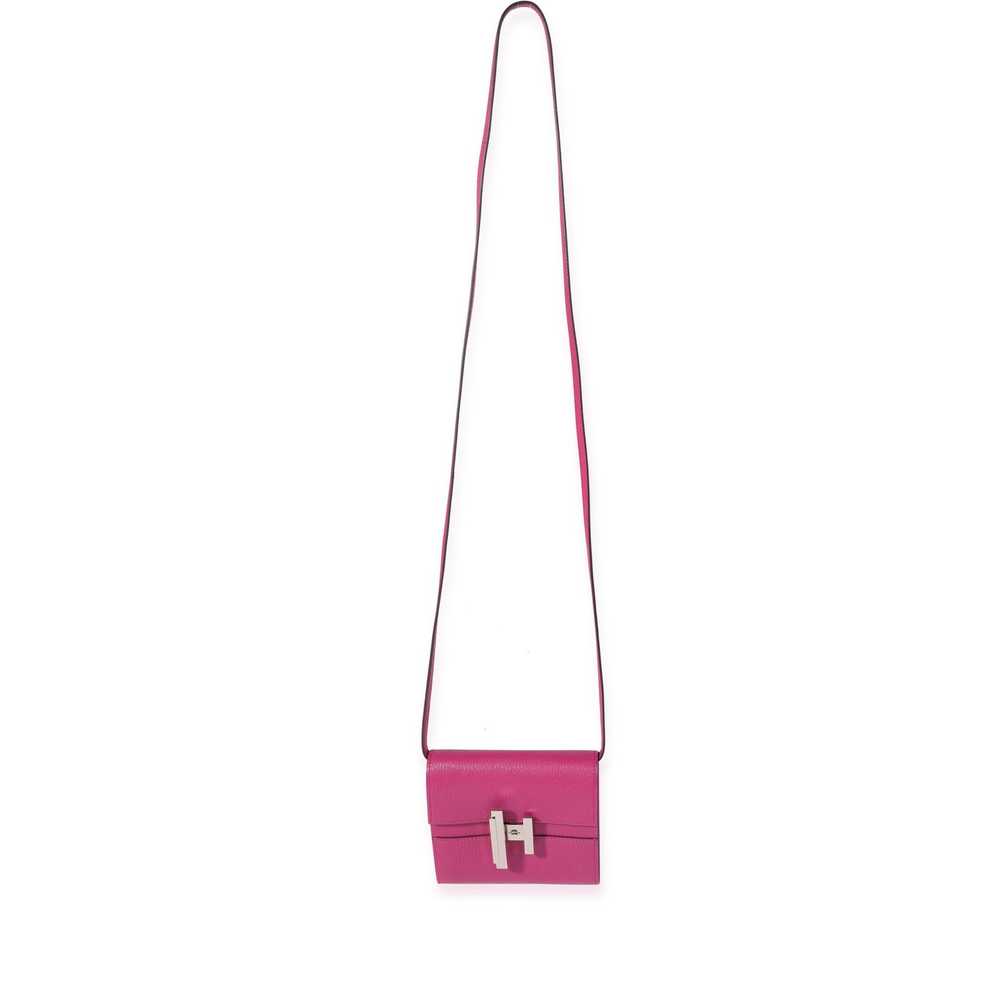 Hermes Hermès Rose Pourpre Chévre Mysore Mini Cin… - image 6