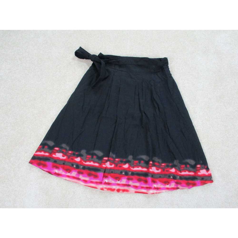 Vintage Tahari Skirt Womens Size 4 Black Red Cott… - image 2