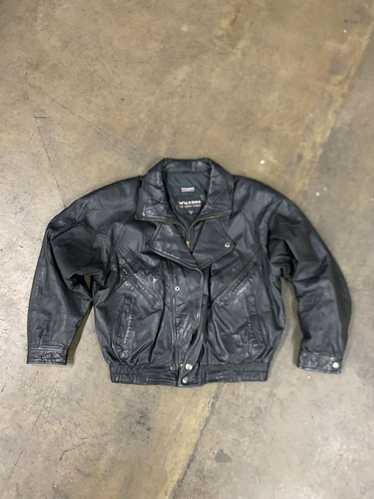 Leather Jacket × Military × Vintage Vintage 1990s 