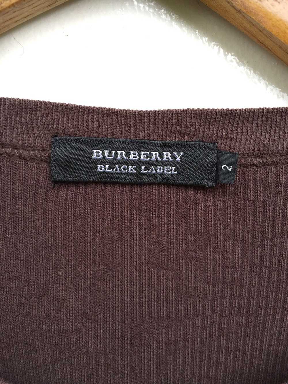 Burberry Vintage BURBERRY LS Pocket Hand Knit Shi… - image 7