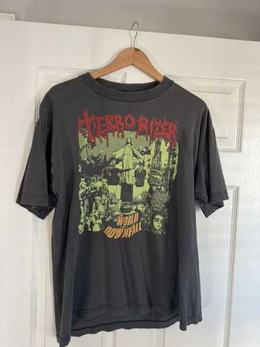 Vintage 1990 TERRORIZER “World Downfall” shirt