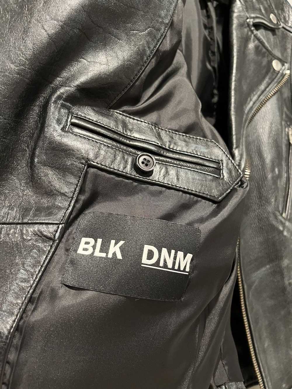 Blk Dnm Blk Dnm Distressed Leather Biker Jacket - image 5