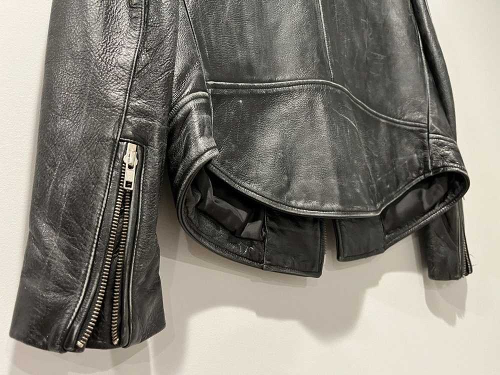 Blk Dnm Blk Dnm Distressed Leather Biker Jacket - image 9