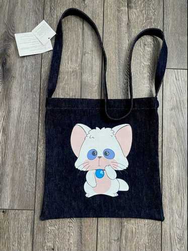 Undercover Bloody Geekers Anime Cat Denim Tote Bag - image 1