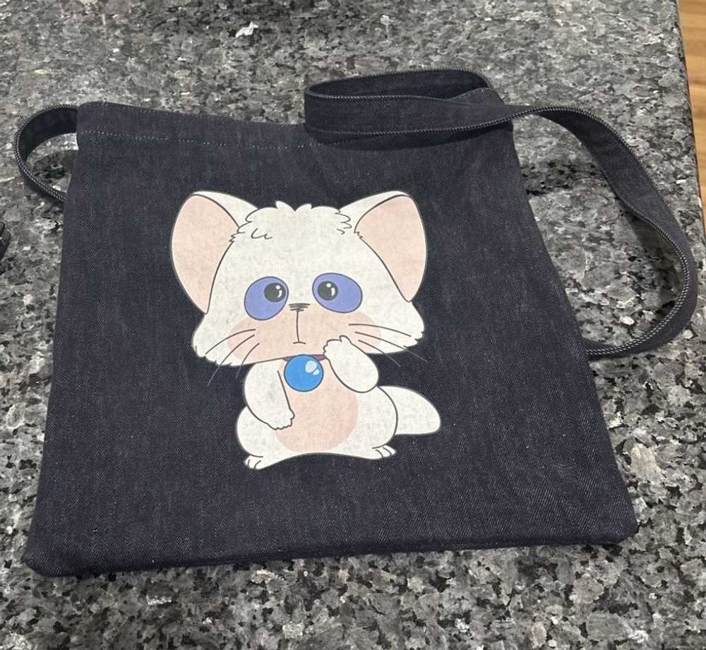 Undercover Bloody Geekers Anime Cat Denim Tote Bag - image 4