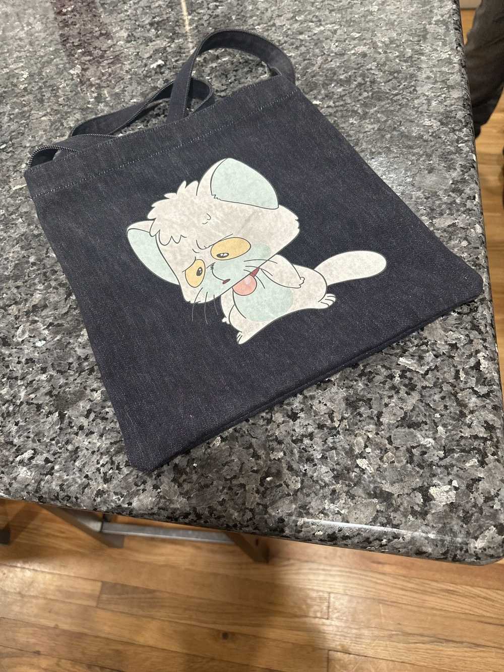 Undercover Bloody Geekers Anime Cat Denim Tote Bag - image 5