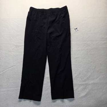 Vintage Kim Rogers Dress Pants Solid Black Trouse… - image 1