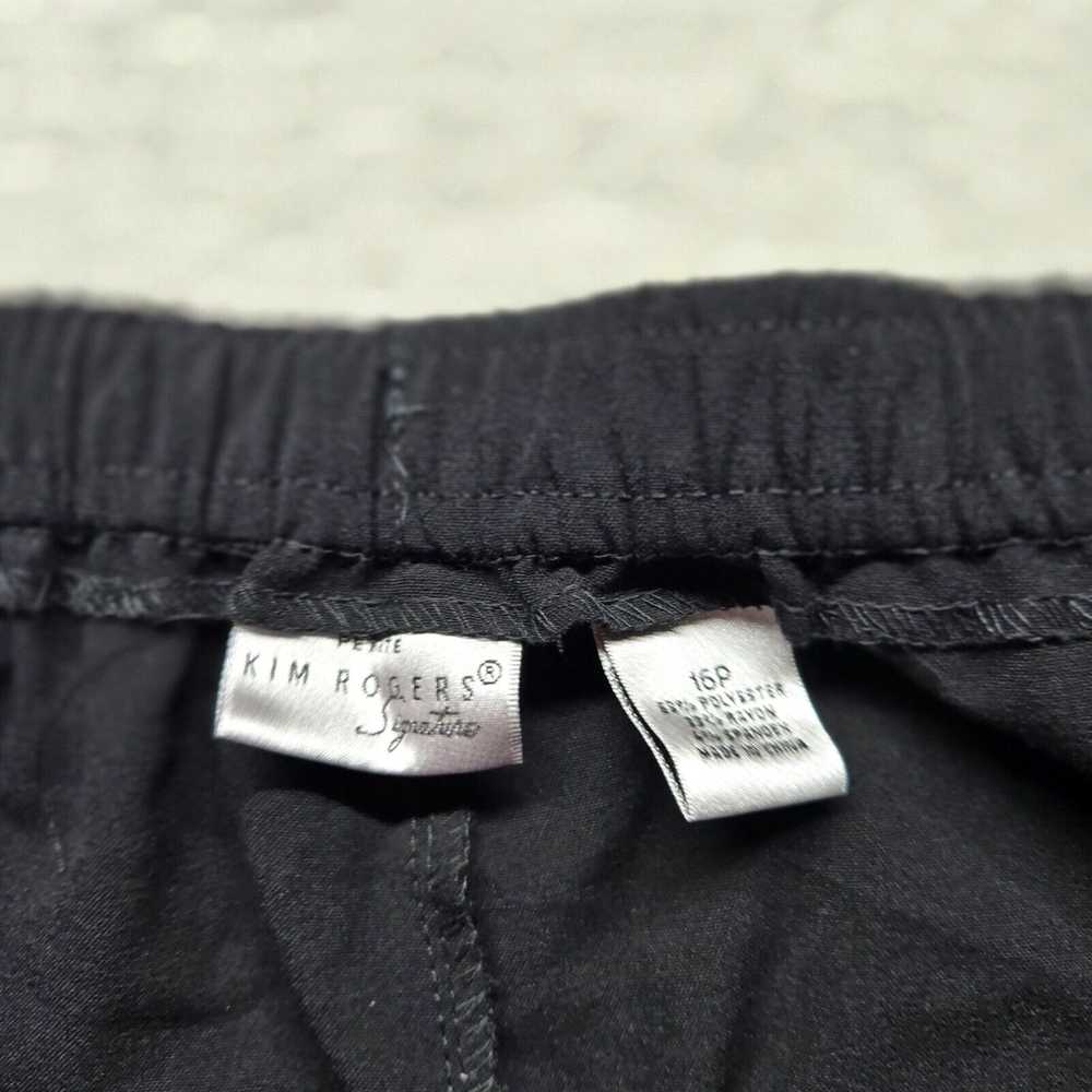 Vintage Kim Rogers Dress Pants Solid Black Trouse… - image 3