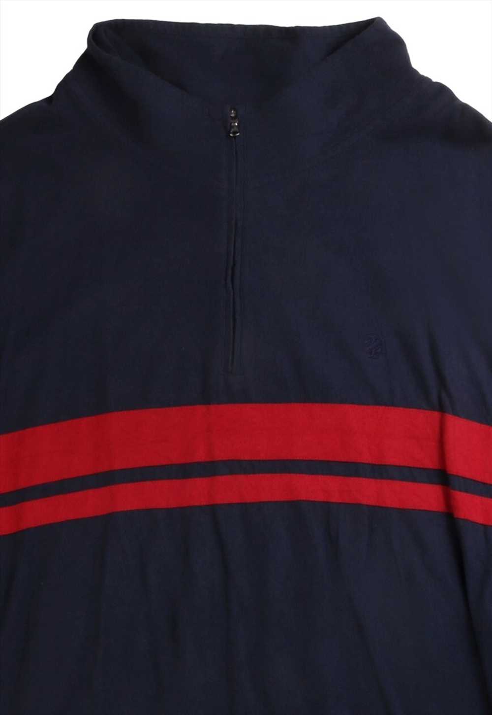 Vintage 90's Izod Sweatshirt Quarter Zip Striped … - image 2