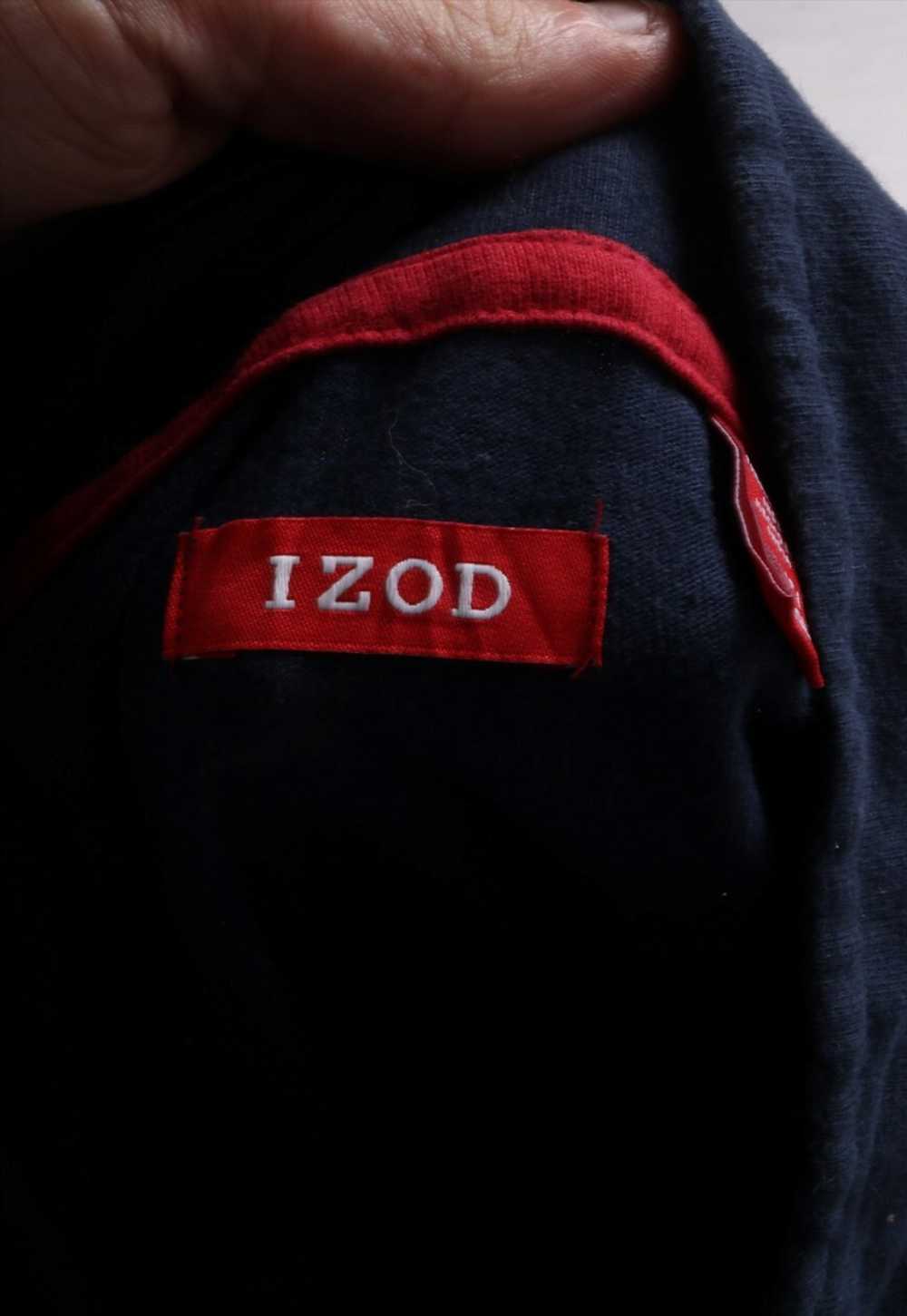 Vintage 90's Izod Sweatshirt Quarter Zip Striped … - image 4