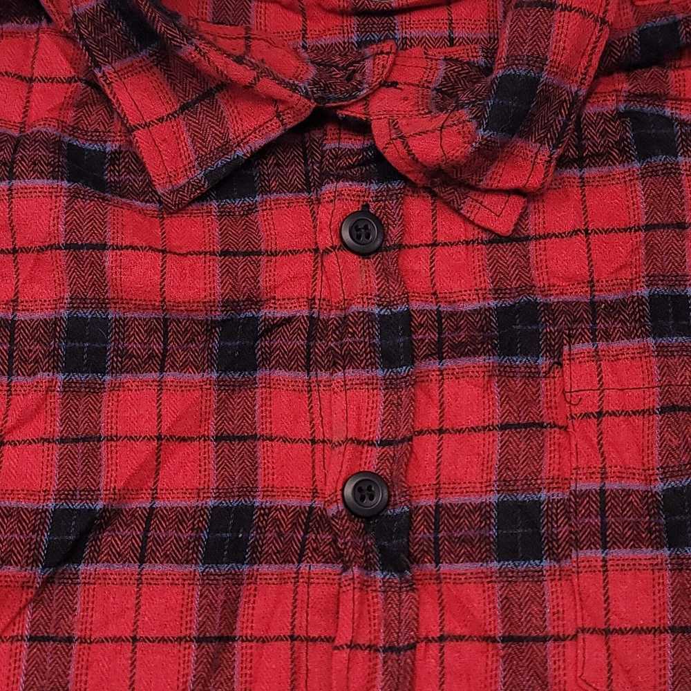 American Stitch American Stitch Tartan Flannel Bu… - image 4