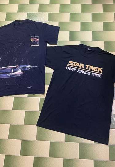 Vintage Two 90s Star Trek 1991 All Over Print T-Sh