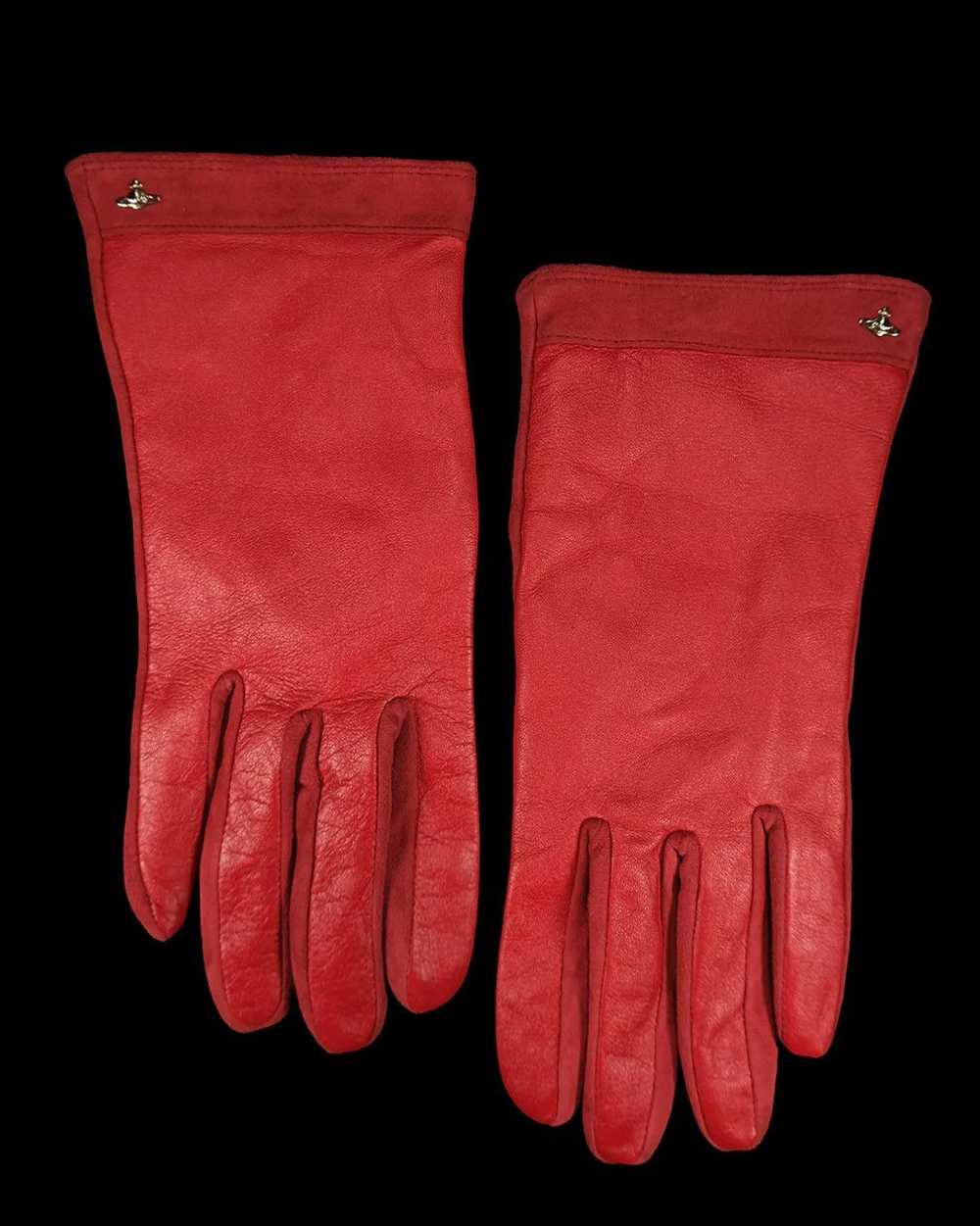 Vivienne Westwood Leather Racing Gloves - image 1