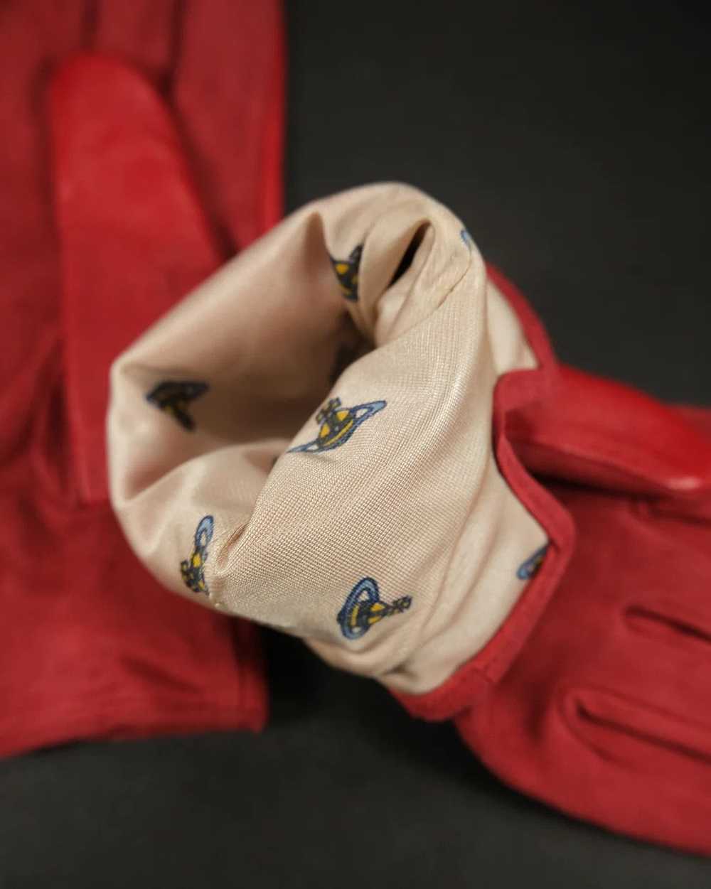 Vivienne Westwood Leather Racing Gloves - image 5