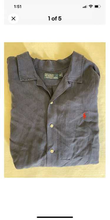 POLO RALPH LAUREN　vintage camp stabridge Vintage Polo Ralph Lauren Loop Camp Collar Rayon All Over