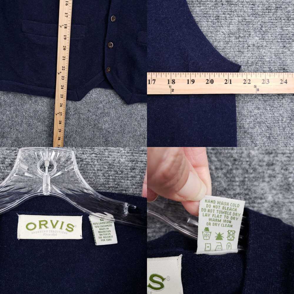 Orvis Orvis Sweater Vest Mens M Medium Cardigan B… - image 4