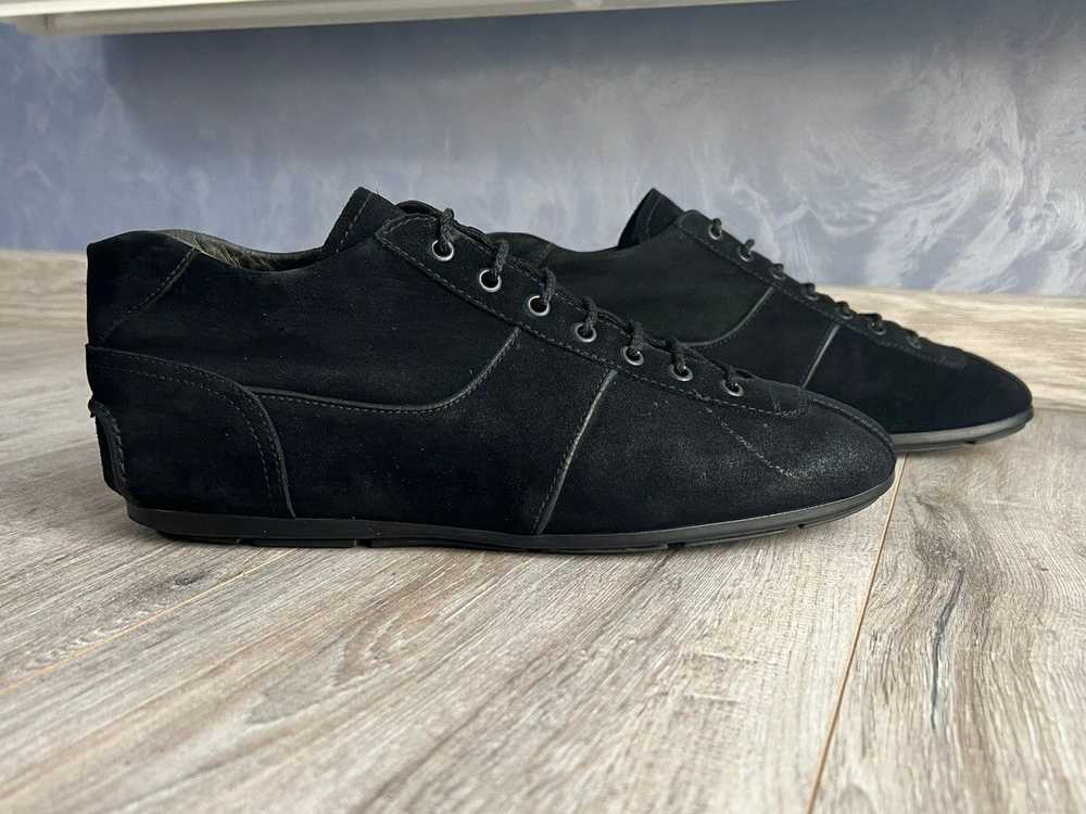 Prada PRADA Sneakers Hi Top Black Leather Suede L… - image 5