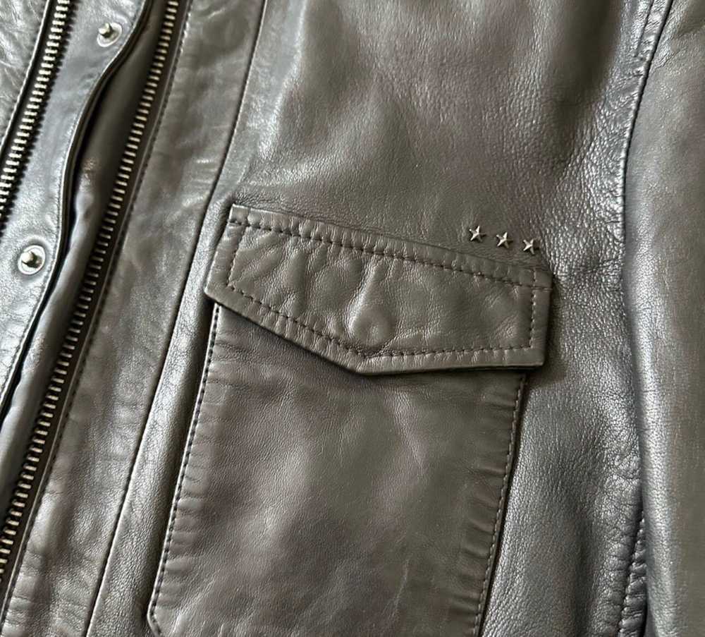 John Varvatos John varvatos black leather jacket … - image 3