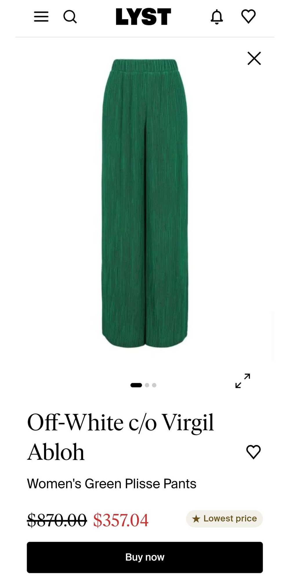 Off-White Plisse Pants - image 2