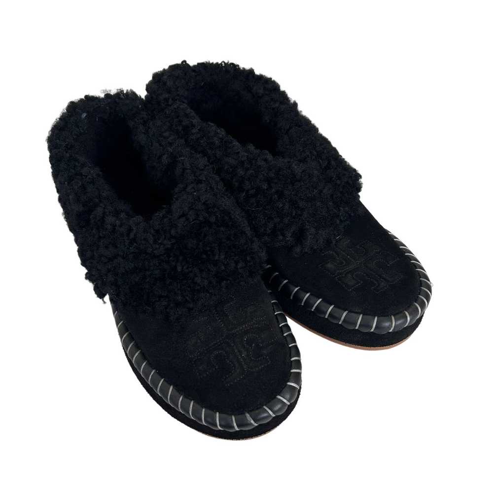 Tory Burch Tory Burch Black Shearling Lined Suede… - image 1