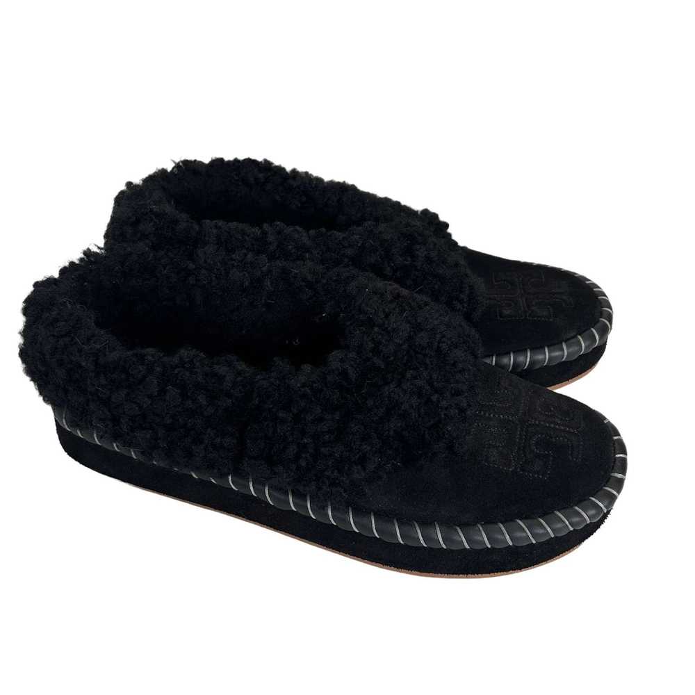 Tory Burch Tory Burch Black Shearling Lined Suede… - image 2