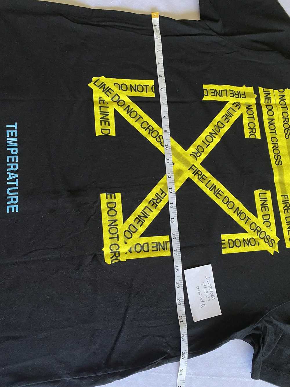 Off-White Fire Tape Tee - image 10