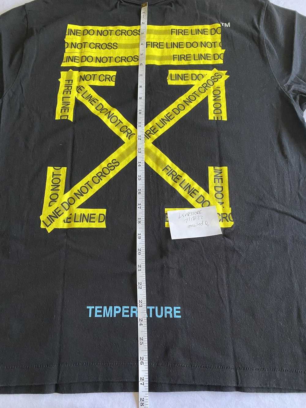 Off-White Fire Tape Tee - image 11