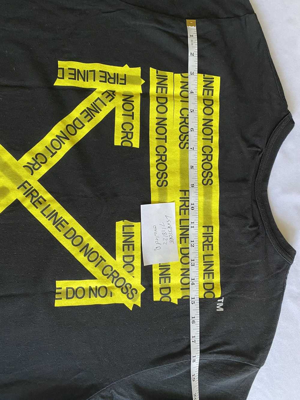 Off-White Fire Tape Tee - image 12