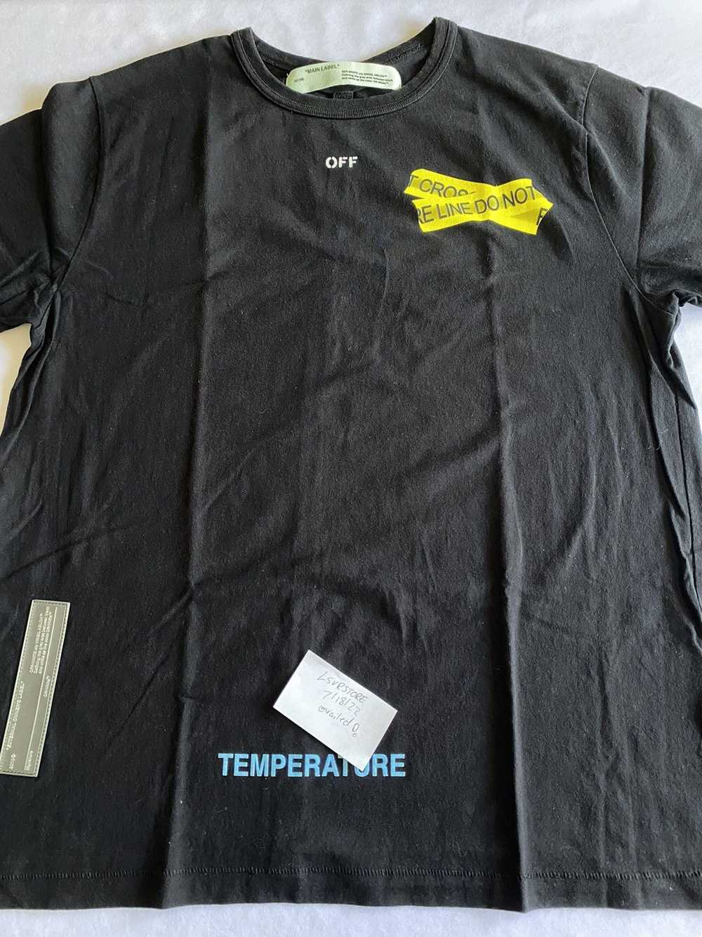 Off-White Fire Tape Tee - image 2