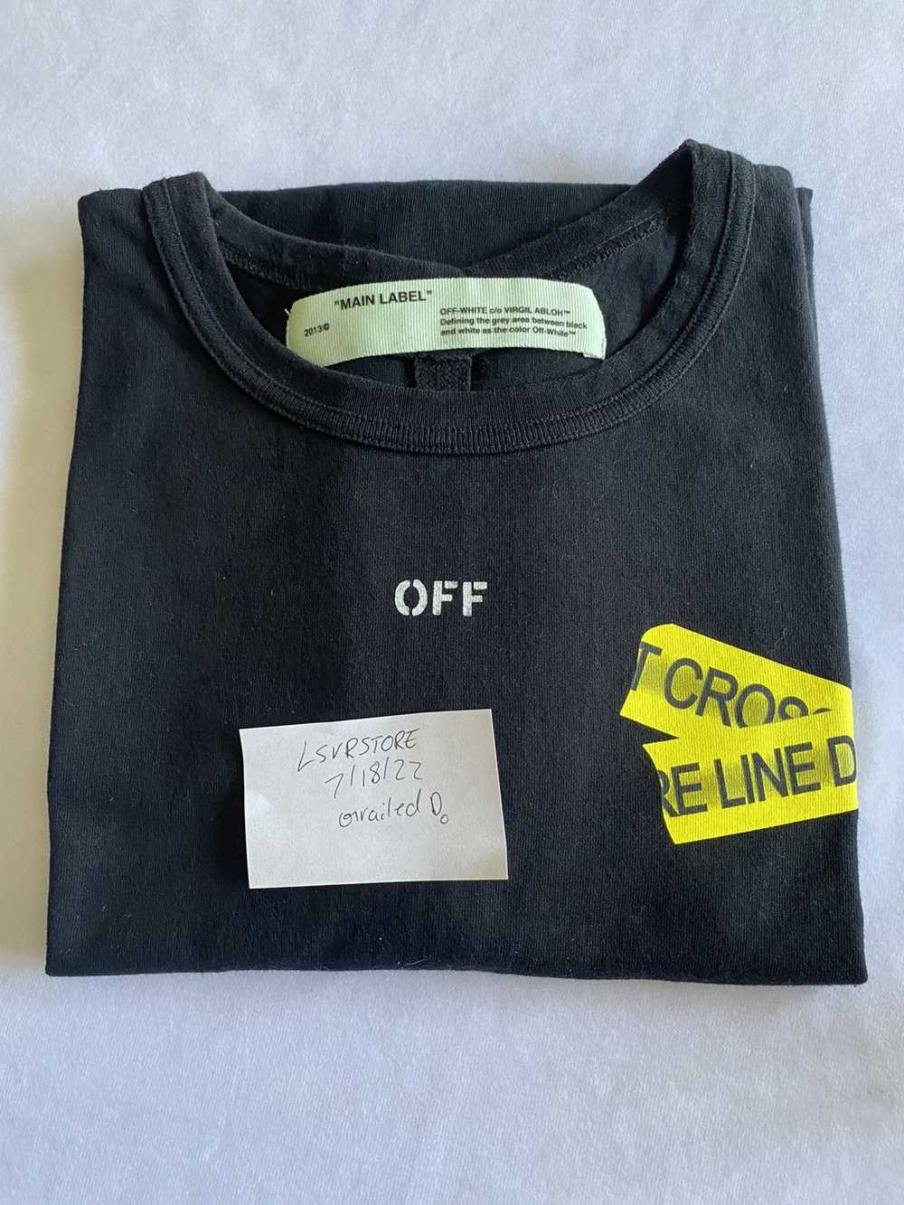 Off-White Fire Tape Tee - image 3