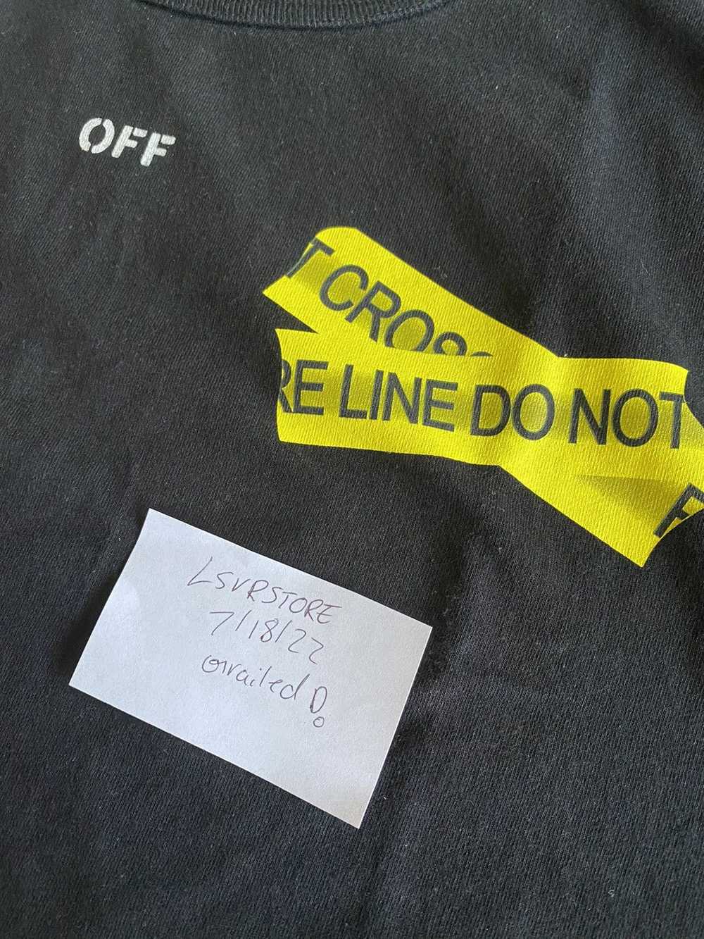 Off-White Fire Tape Tee - image 4